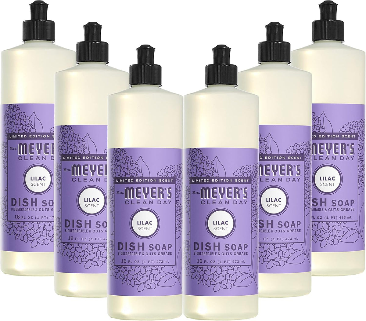 MRS. MEYER'S CLEAN DAY Liquid Dish Soap, Apple Cider, 16 fl oz, 3 Pack