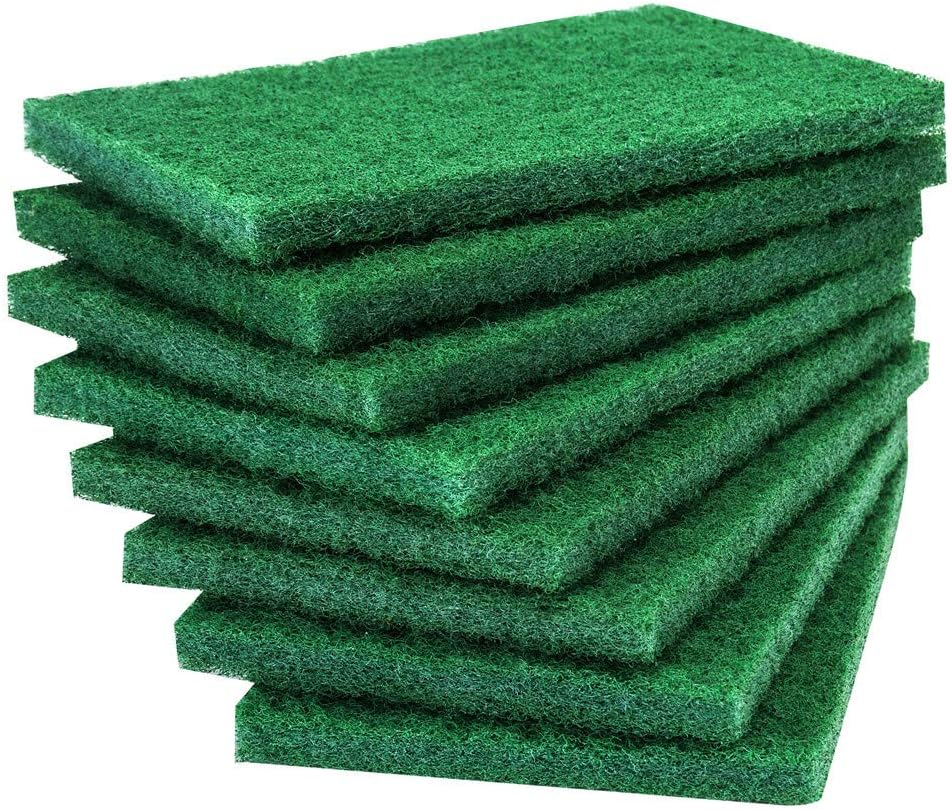 8Pcs Scouring Pad, Heavy Duty Dish Scrubber for Kitchen, Grill, Pots