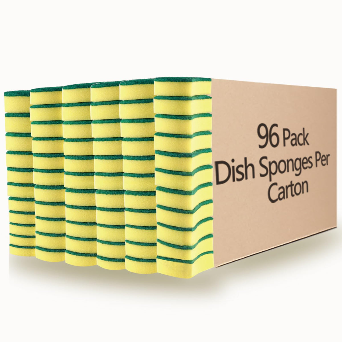 Kitchen Cleaning Sponges,24 Pack Eco Non-Scratch for Dish,Scrub Sponges