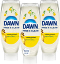 Dawn Free&Clear EZ-Squeeze Dish Soap Dishwashing Liquid Lemon 3*24.3 Fl Oz