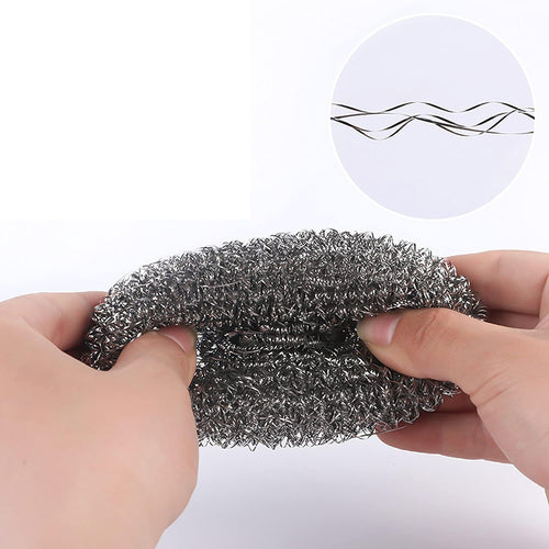 48 Pack Stainless Steel Scourers Sponges by XXJXING,Steel Wool scrubbers for stoves, pots, Cooker Hoods, etc. that are Difficult to Clean (48 Pack-10 Gram)