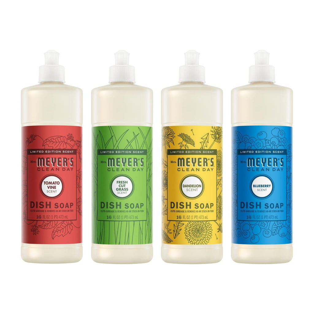 MRS. MEYER'S CLEAN DAY Liquid Dish Soap, Apple Cider, 16 fl oz, 3 Pack