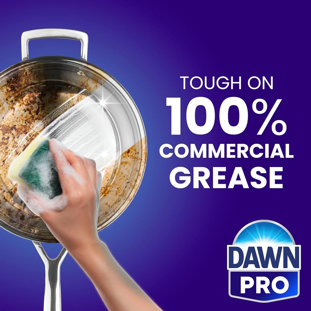 Dawn PRO Manual Pot & Pan Detergent, Bulk Liquid Dish Soap (38 oz, 8 pack)