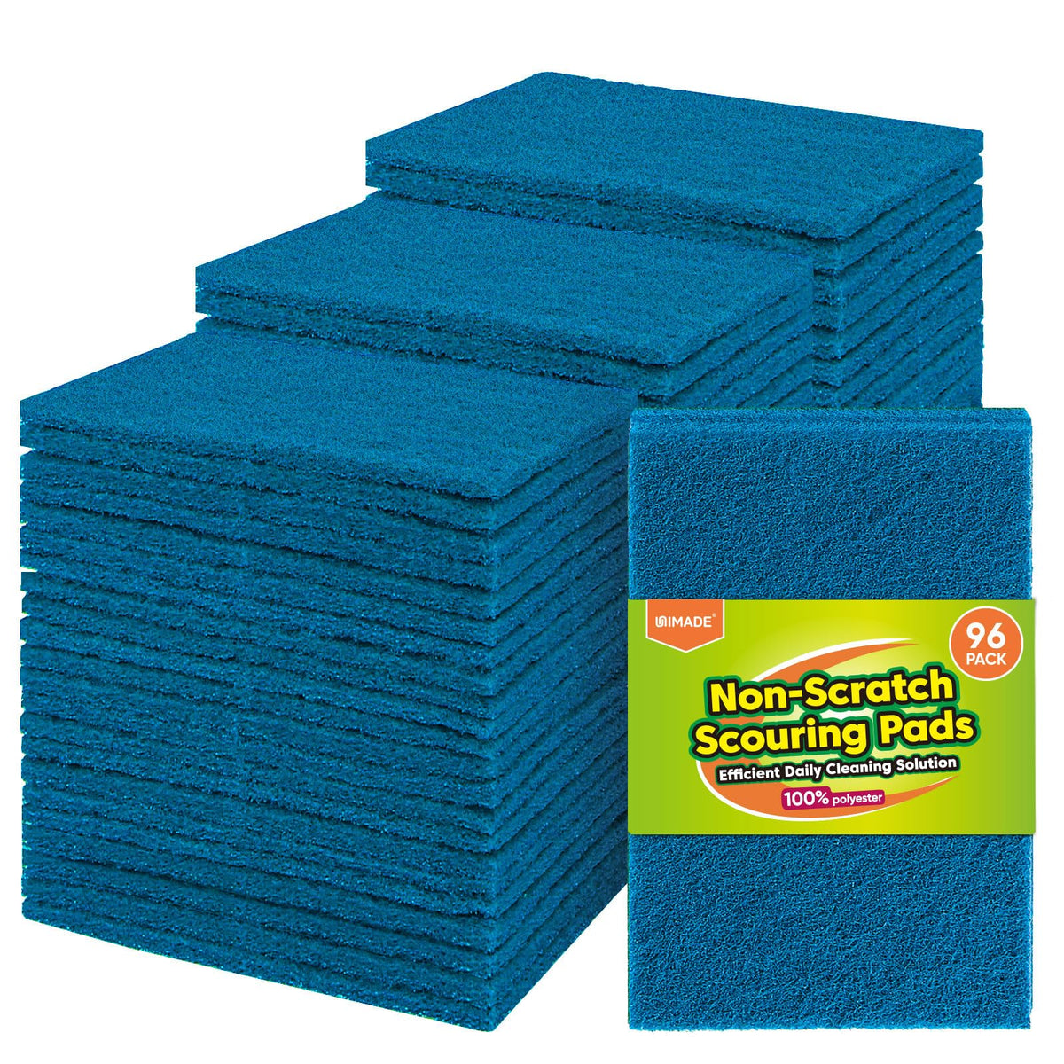 UNIMADE Non-Scratch Scouring Pads, 24Pcs Household Scour Pads