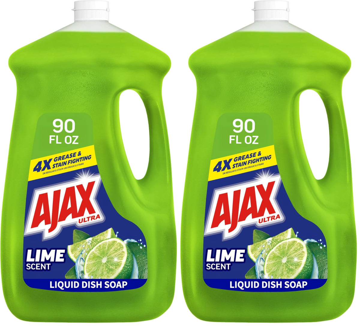 Ajax Ultra Liquid Dish Soap, Triple Action, Orange Scent, 90 fl oz