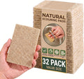 32 Pack Natural Scouring Pads, Coconut Husk Non Scratch Dish Scrubbing Pads