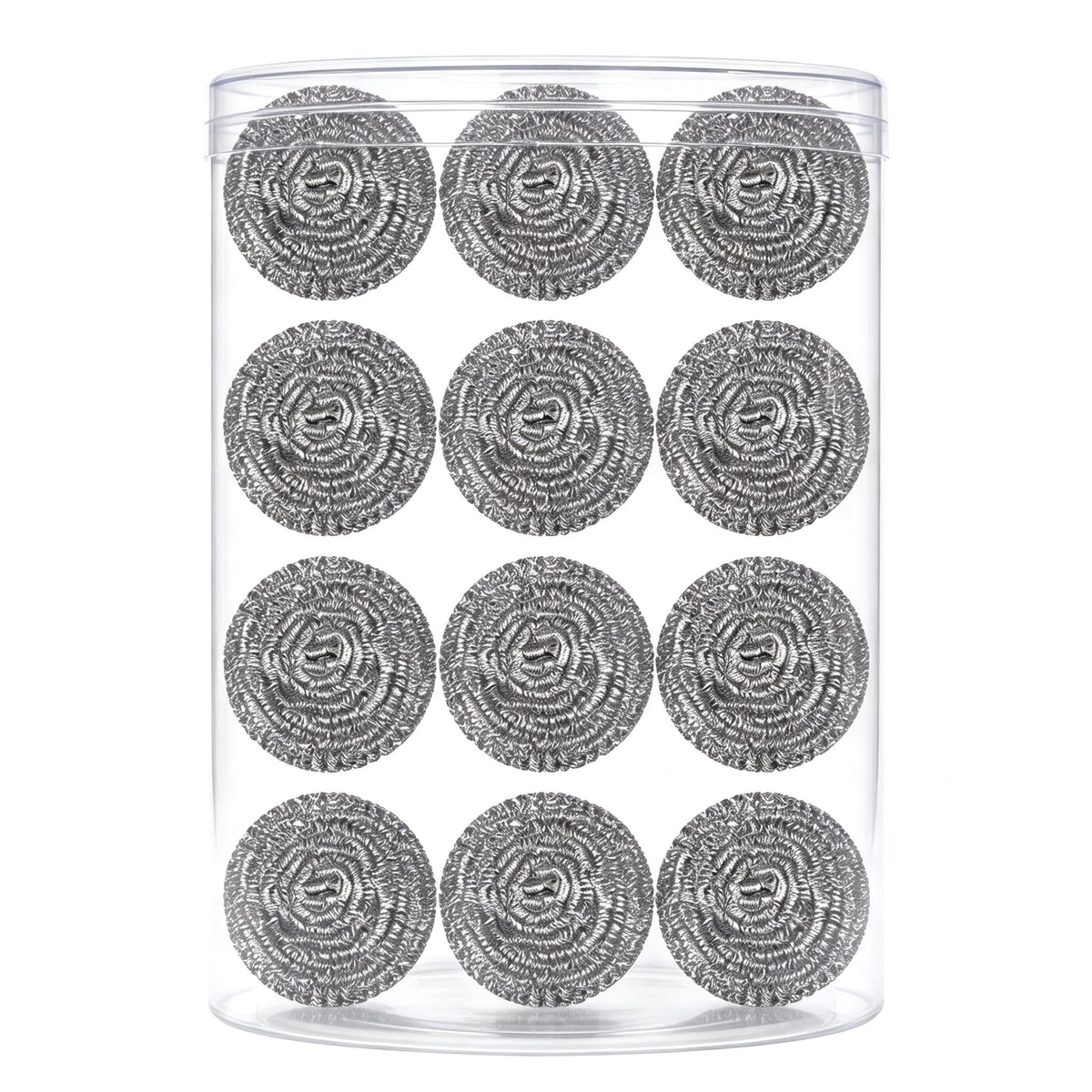 Carrie Joe Stainless Steel Scourer Heavy Duty Scrubber Pads Steel Wool Pack of 6,40g