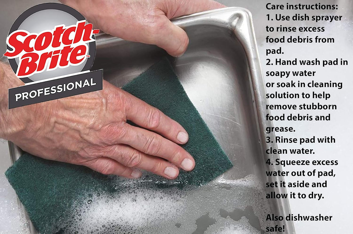 3M Scotch-Brite General Purpose Scouring Pad 105, 4.5 in x 6 in, 40/Case