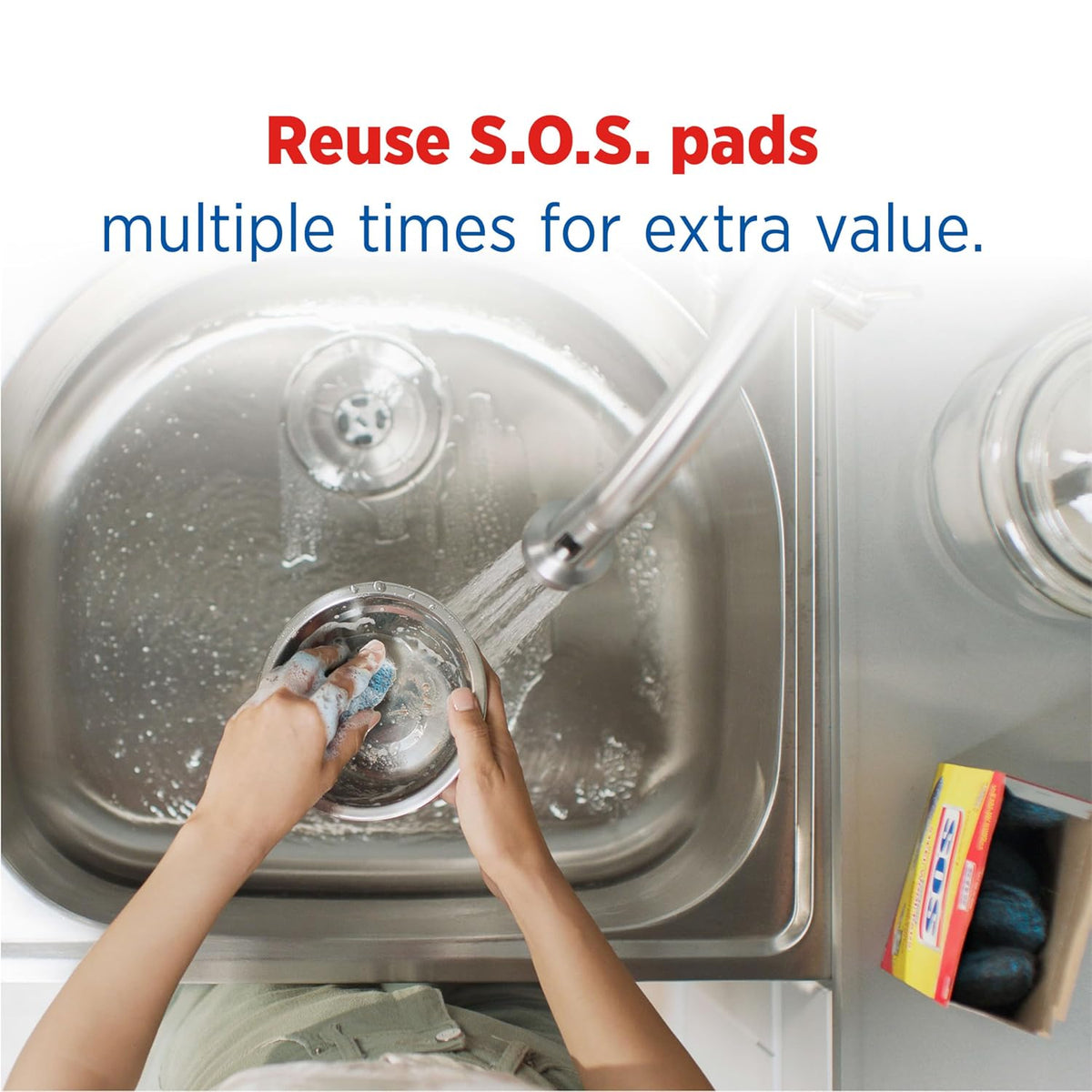 S.O.S. Steel Wool Heavy Duty Soap Scrubbing Pads, 18 Ct.