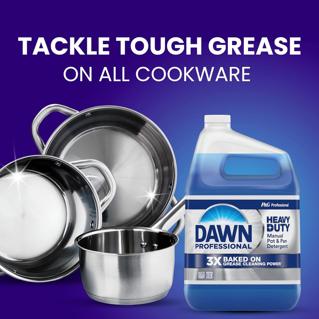 Dawn PRO Heavy Duty Manual Pot & Pan Detergent, Dish Soap (1 gal, 2 pack)