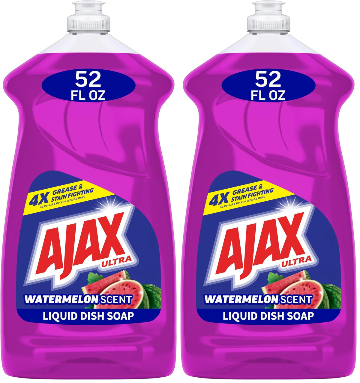 Ajax Ultra Liquid Dish Soap, Triple Action, Orange Scent, 52 fl oz
