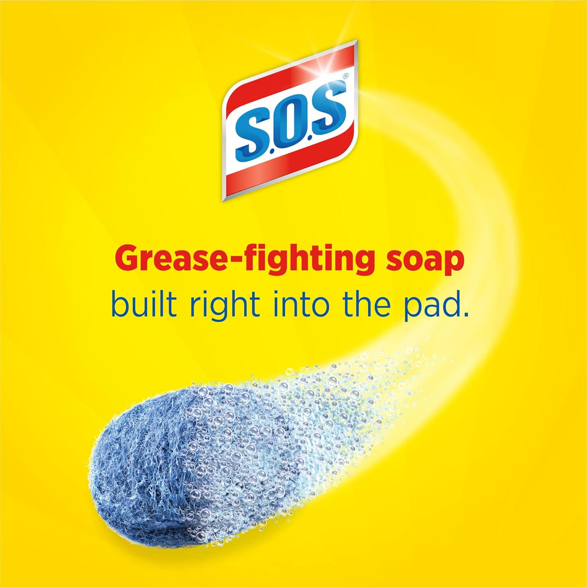 S.O.S-10002 , Steel Wool Soap Pads, 10 Ct