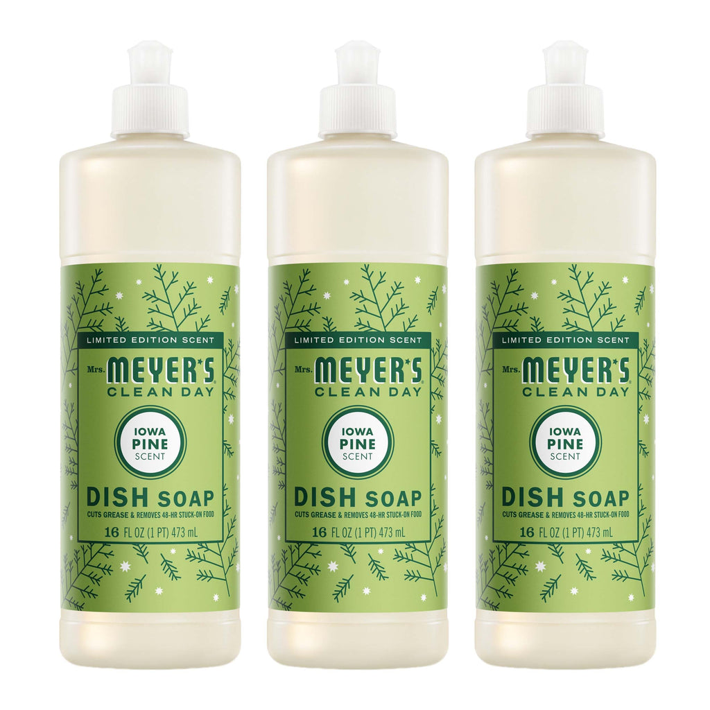 MRS. MEYER'S CLEAN DAY Liquid Dish Soap, Apple Cider, 16 fl oz, 3 Pack