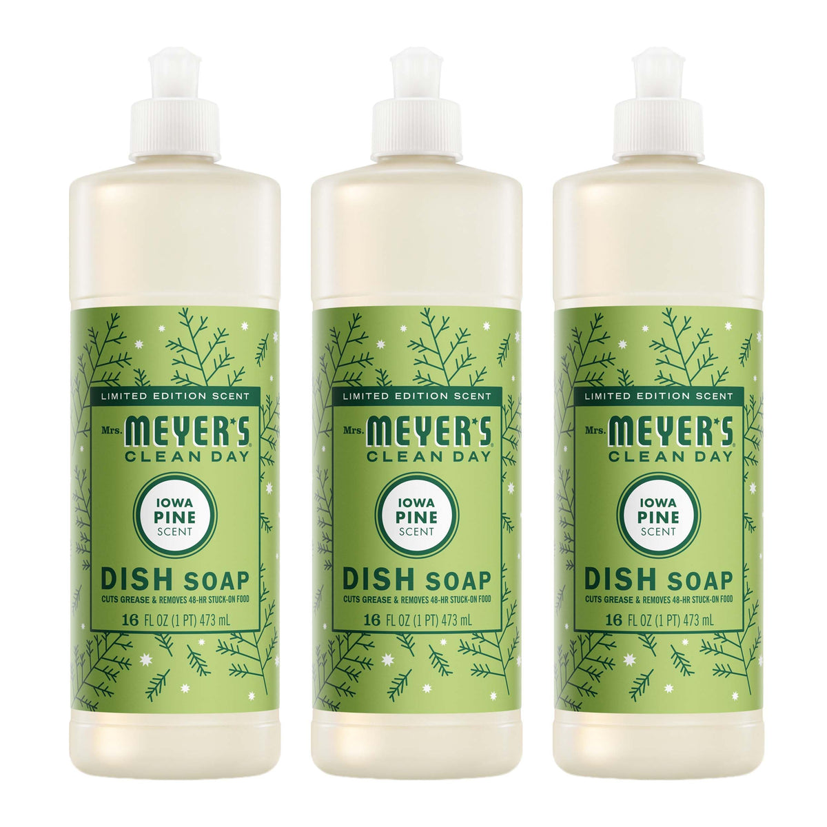 MRS. MEYER'S CLEAN DAY Liquid Dish Soap, Apple Cider, 16 fl oz, 3 Pack