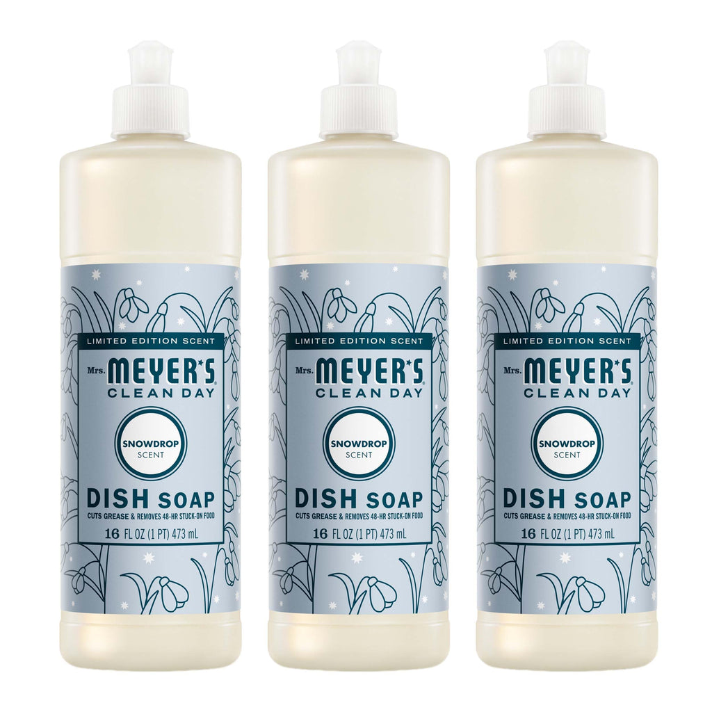 MRS. MEYER'S CLEAN DAY Liquid Dish Soap, Apple Cider, 16 fl oz, 3 Pack