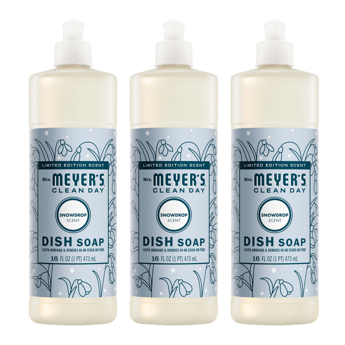 MRS. MEYER'S CLEAN DAY Liquid Dish Soap, Lemon Verbena, 16 fl. Oz
