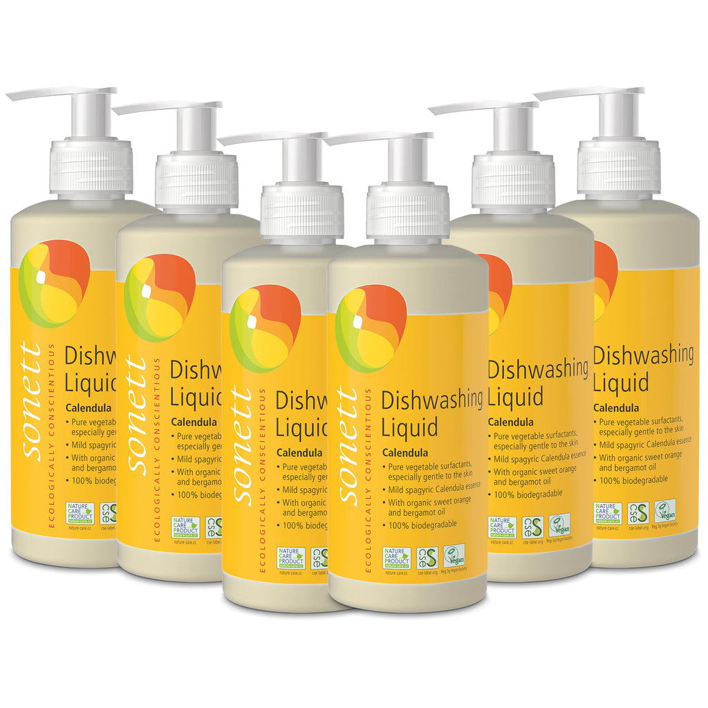 Sonett Organic Dishwashing Liquid Organic 100% Biodegradable Lemon, 34 Fl.Oz (1 Count)