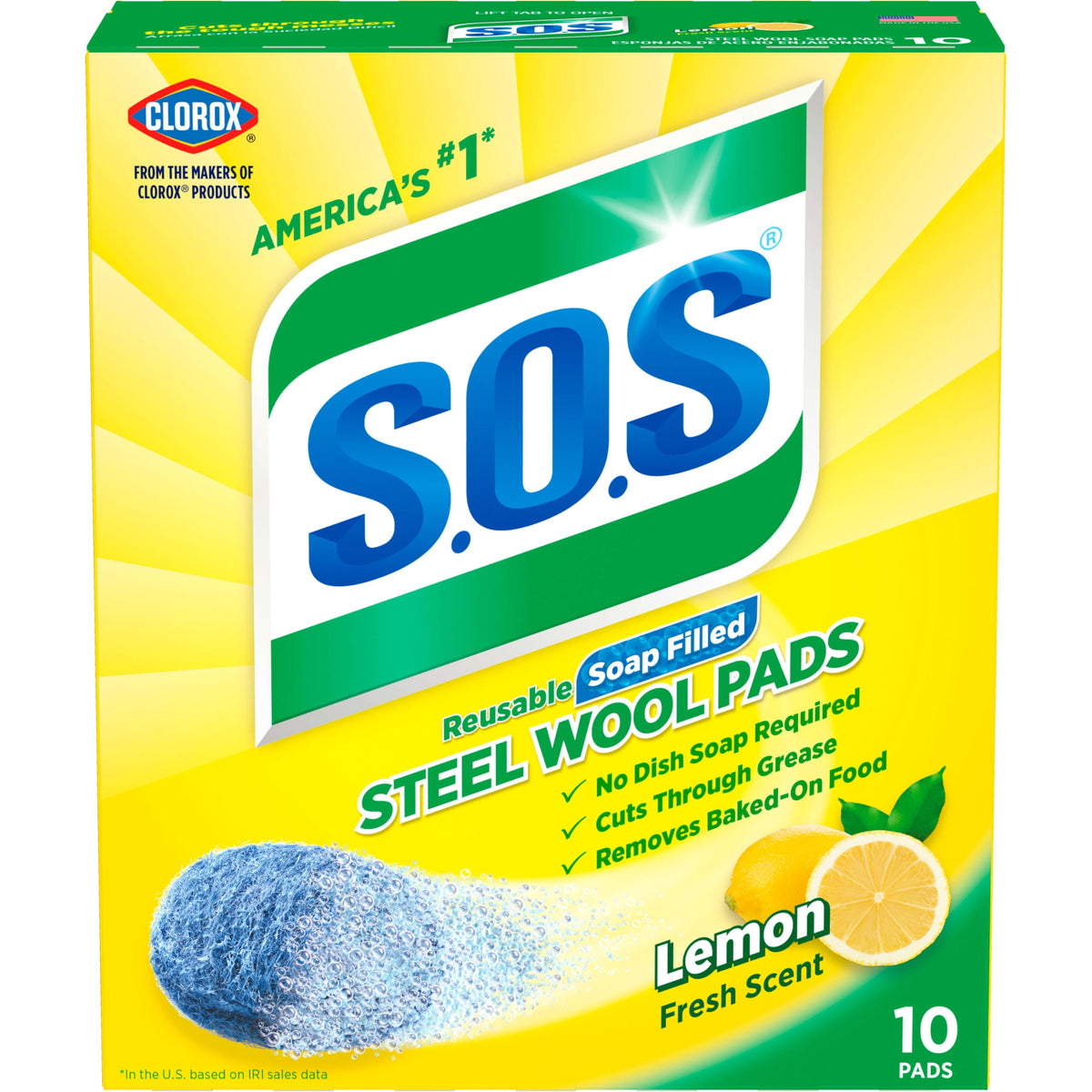 S.O.S. Steel Wool Heavy Duty Soap Scrubbing Pads, 18 Ct.