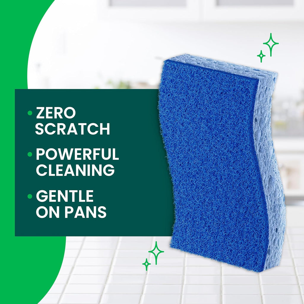 Scotch-Brite Zero Scratch Scrub Sponges, 12 Pack