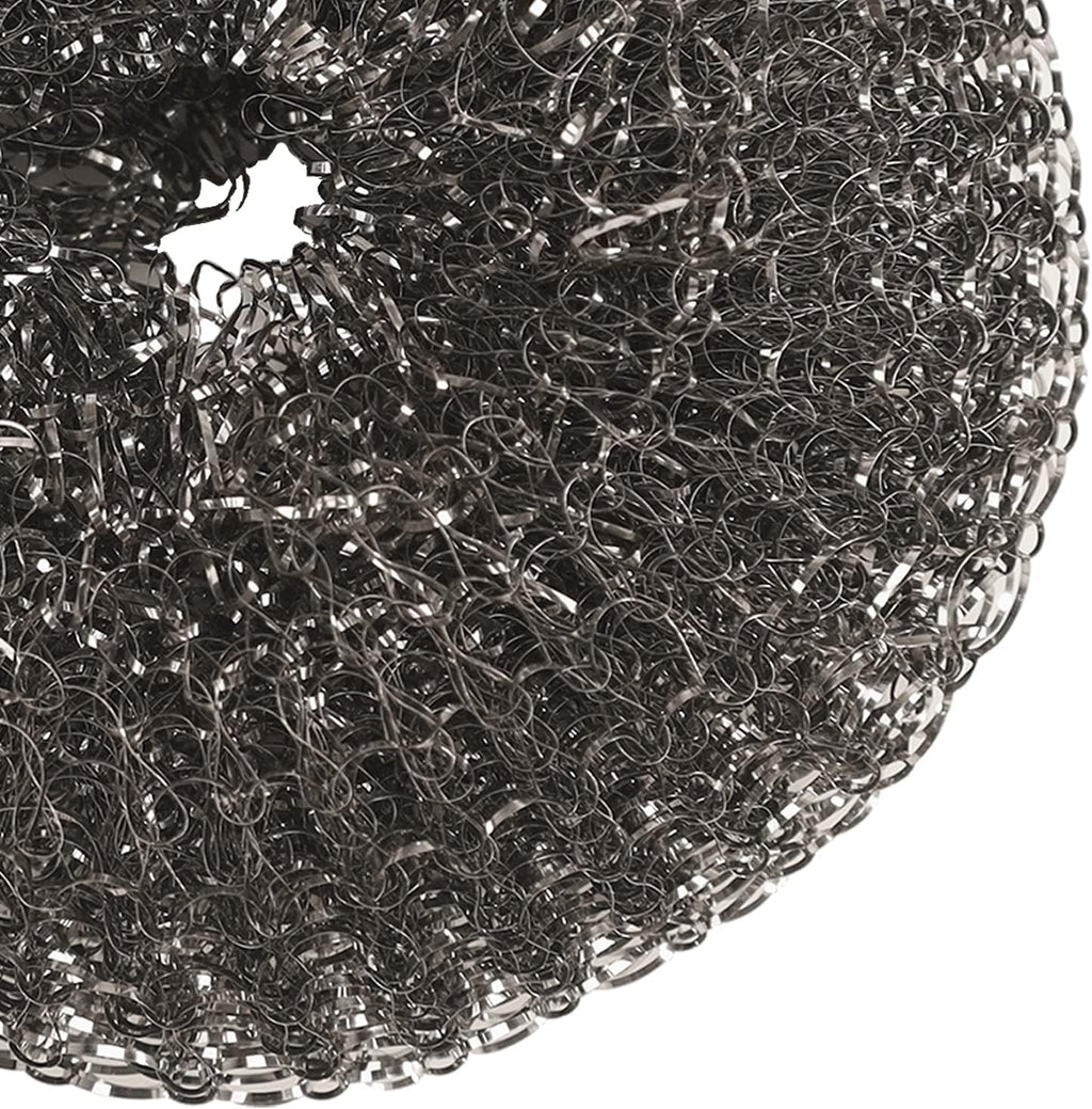Stainless Steel Wool BBQ Grill Cleaning Scrubber Pads, 4 Pack