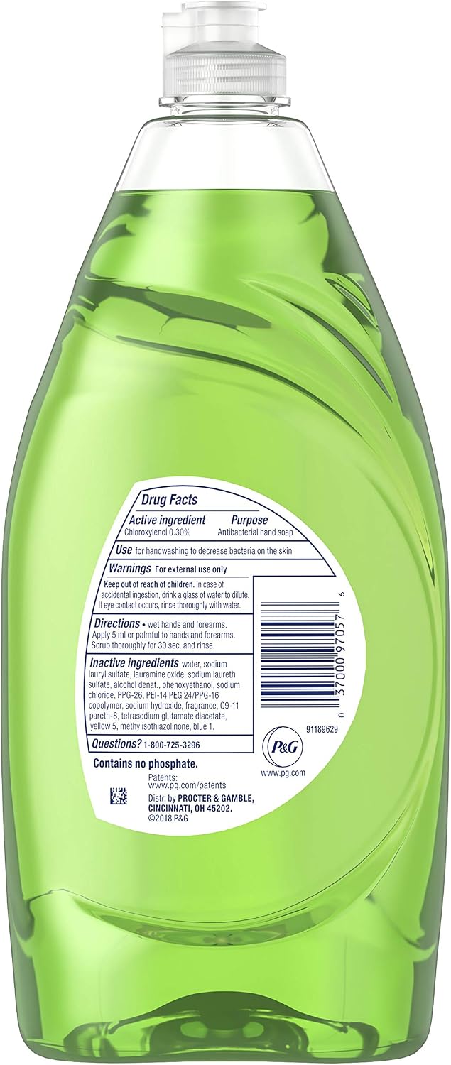 Dawn Ultra Antibacterial Hand Soap Apple Blossom Scent Dishwashing Liquid (2) 28 Ounce Bottles