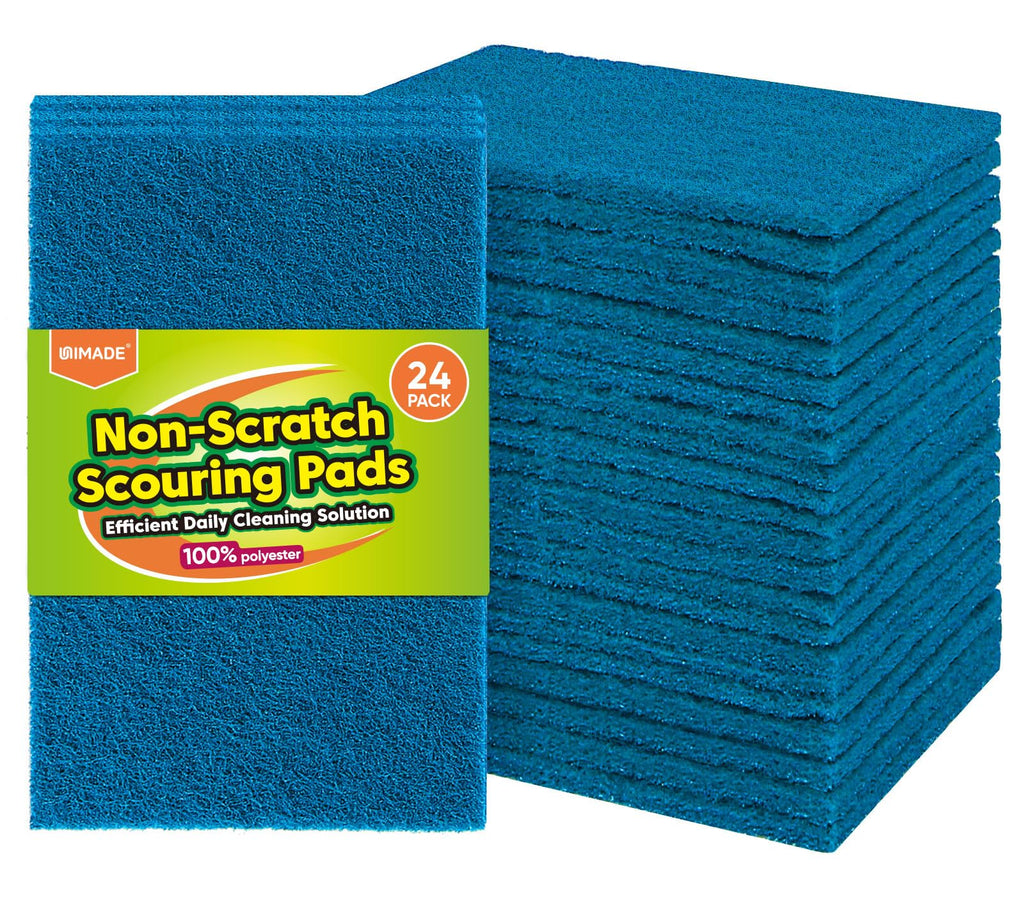 UNIMADE Non-Scratch Scouring Pads, 24Pcs Household Scour Pads