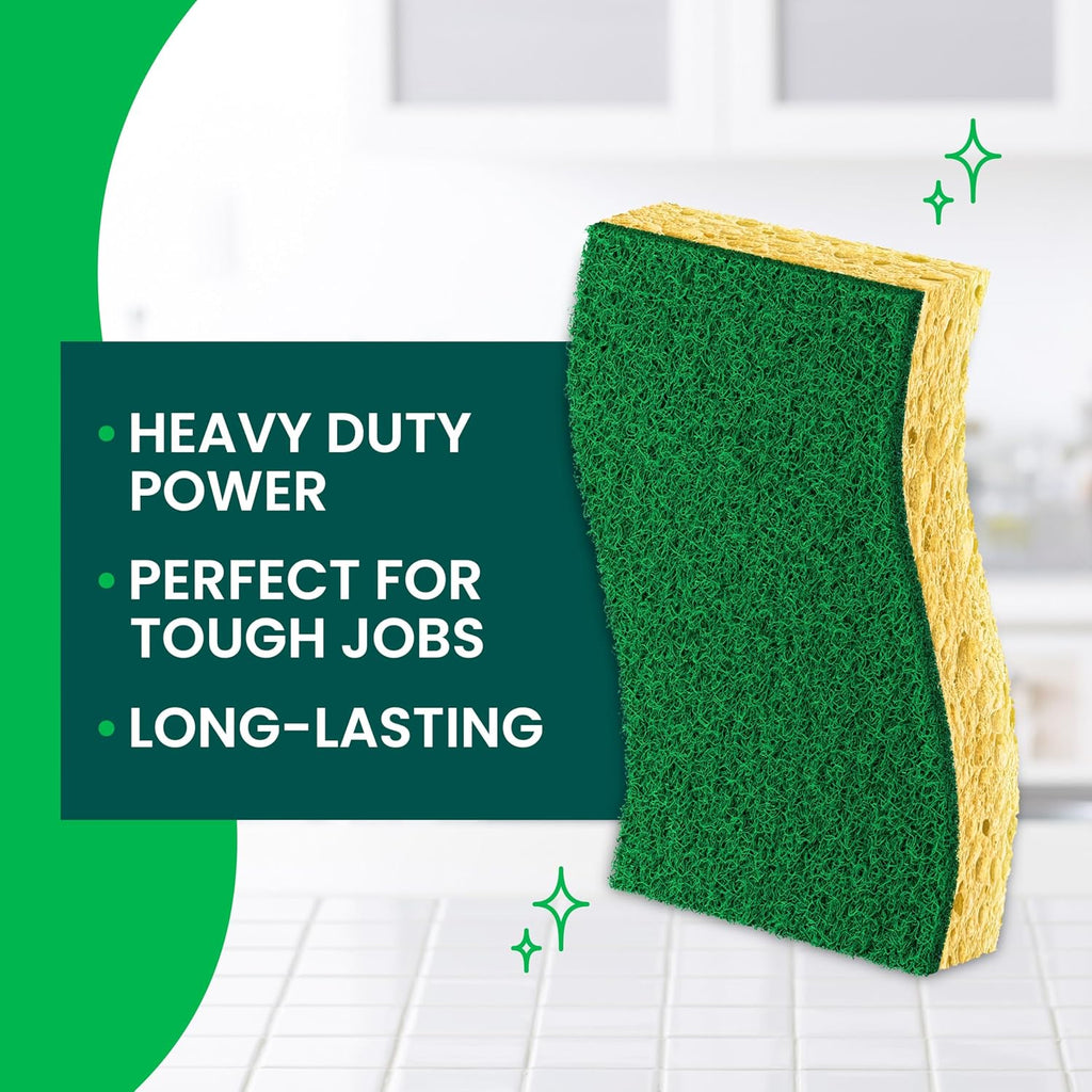 Scotch-Brite Heavy Duty Scrub Sponges, 12 Pack