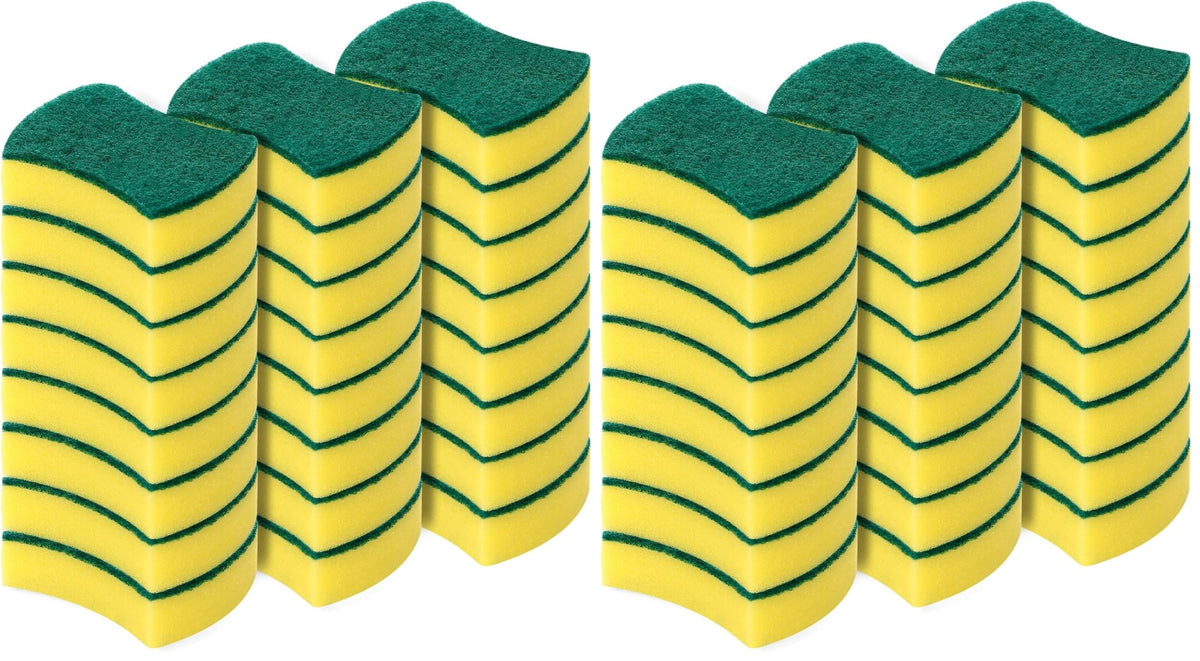 Kitchen Cleaning Sponges,24 Pack Eco Non-Scratch for Dish,Scrub Sponges