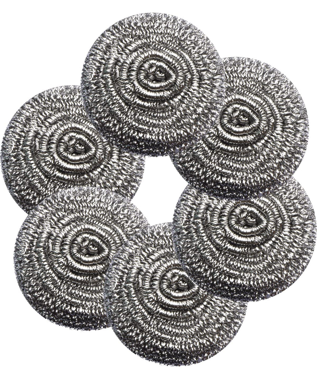 12Pcs Steel Wool Scrubber - Steel Wool for Cleaning Dish Pots Pans Grills Stainless Steel Scrubber for Kitchen Sinks Cleaning Steel Wool Pads Metal Scrubber