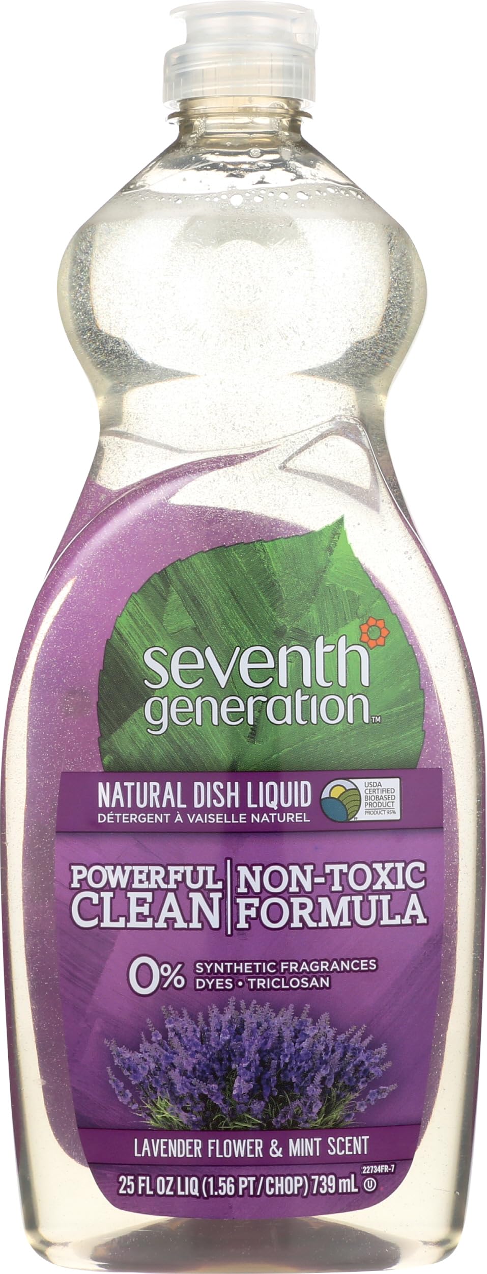 Seventh Generation Dish Liquid Soap Clementine Zest Lemongrass Pack of 6 Dishwashing Soap Liquid Soap 19 oz
