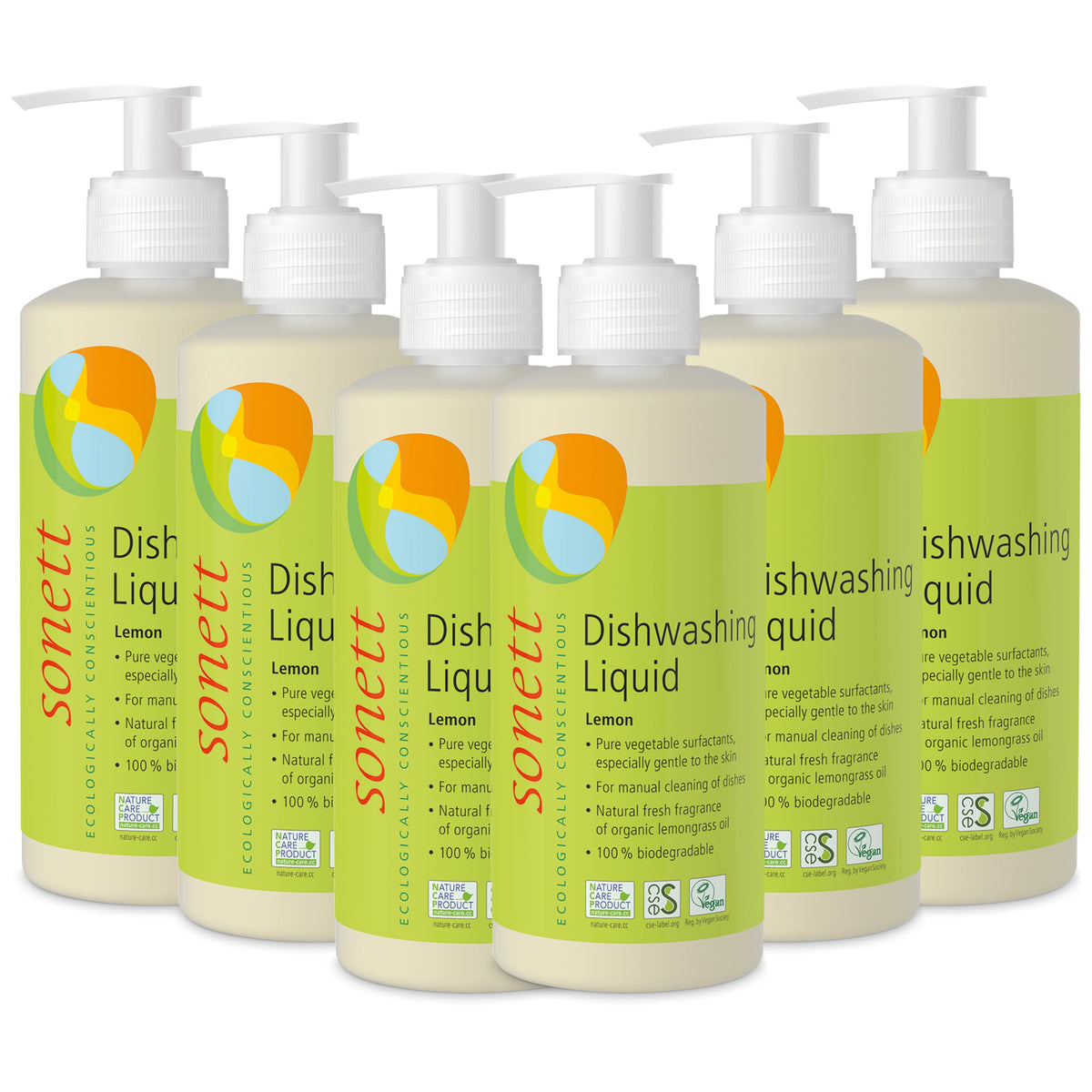 Sonett Organic Dishwashing Liquid Organic 100% Biodegradable Lemon, 34 Fl.Oz (1 Count)