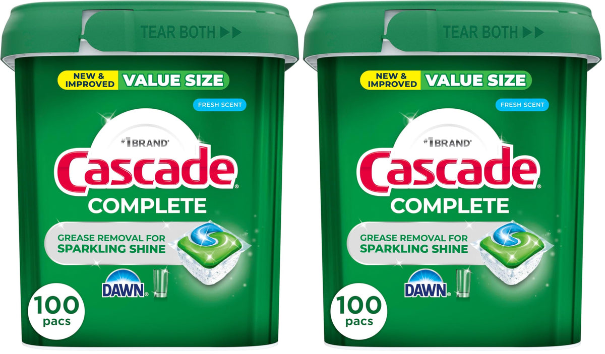 Cascade Complete Dishwasher Pods - Fresh Scent ActionPacs, Dishwasher Detergent, Dishwasher Soap, Detergent Pods, 78 Count