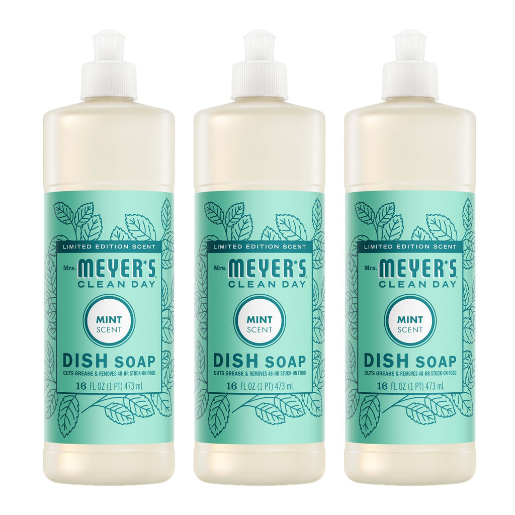 MRS. MEYER'S CLEAN DAY Liquid Dish Soap, Apple Cider, 16 fl oz, 3 Pack