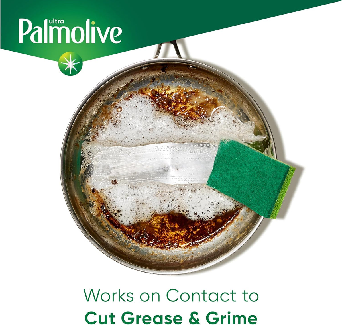 Palmolive Ultra Oxy Liquid Dish Soap, Deep Grease Cutting, No Soaking Needed, Powerful on Plastics, Dishwashing Liquid, 32.5 fl oz