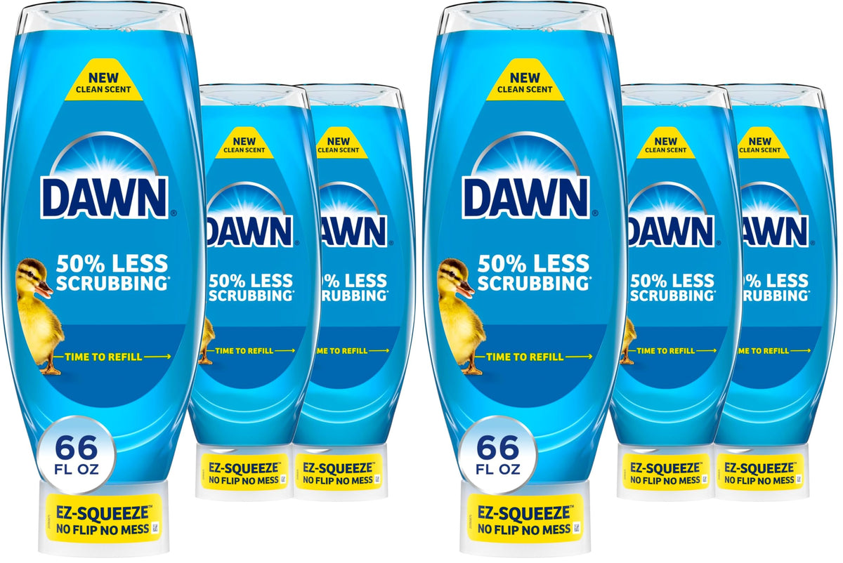 Dawn Ultra EZ-Squeeze Dish Soap, Dishwashing Liquid, Original, 3x22oz