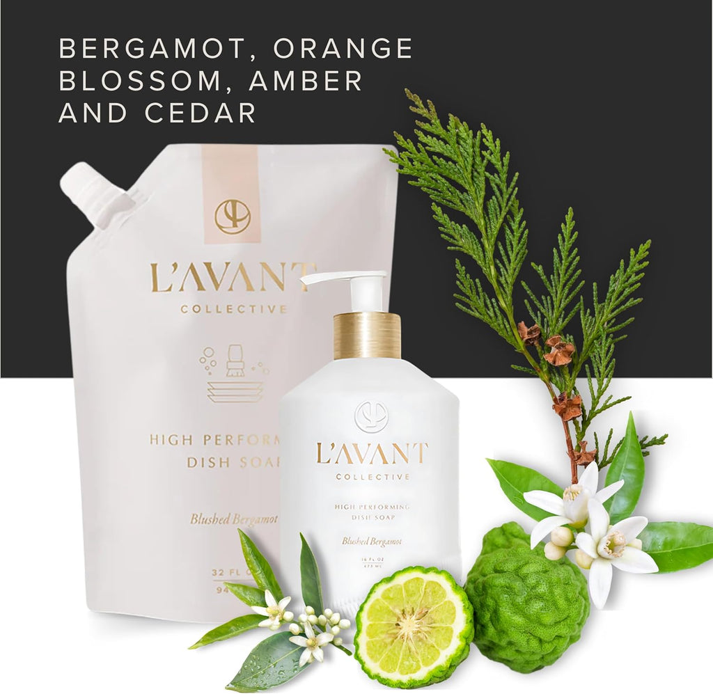 L'AVANT Collective Dish Soap Refill 32oz, Plant-Based, Blushed Bergamot