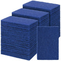 Hoolerry 100 Pcs Heavy Duty Scouring Pads Bulk for Kitchen Dish, Blue