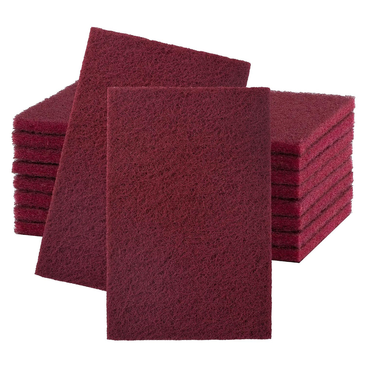 6" x 9" 320 Grit Maroon Scuff Pads 10PCS Scotch Abrasive Brite Pad