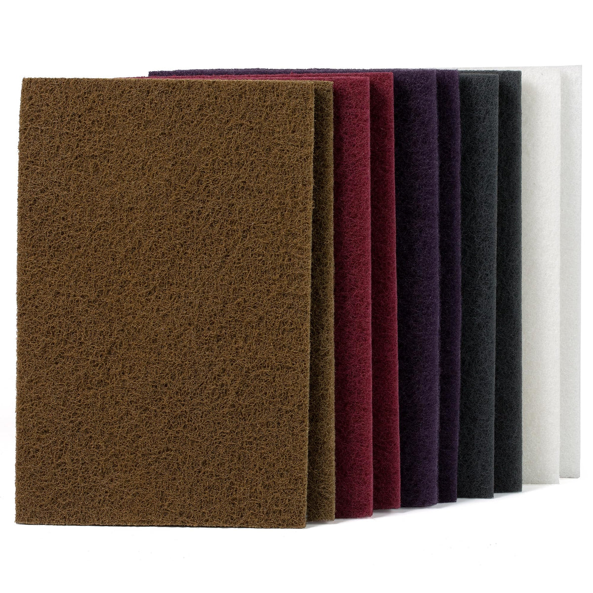 6" x 9" 320 Grit Maroon Scuff Pads 10PCS Scotch Abrasive Brite Pad