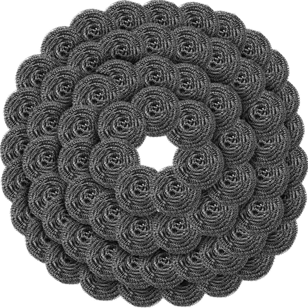 Roshtia 40 Pcs Stainless Steel Scrubber Bulk Large Steel Wool Scrubber