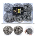 Stainless Steel Scourer Heavy Duty Scrubber Pads Steel Wool (12)