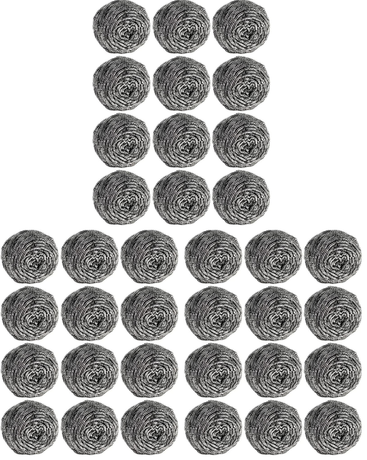 12Pcs Steel Wool Scrubber Pads for Cleaning Dishes, Pans, Pots, Ovens, Grills, Sinks - Stainless Steel Scrubbers for Kitchen, 12 Pack