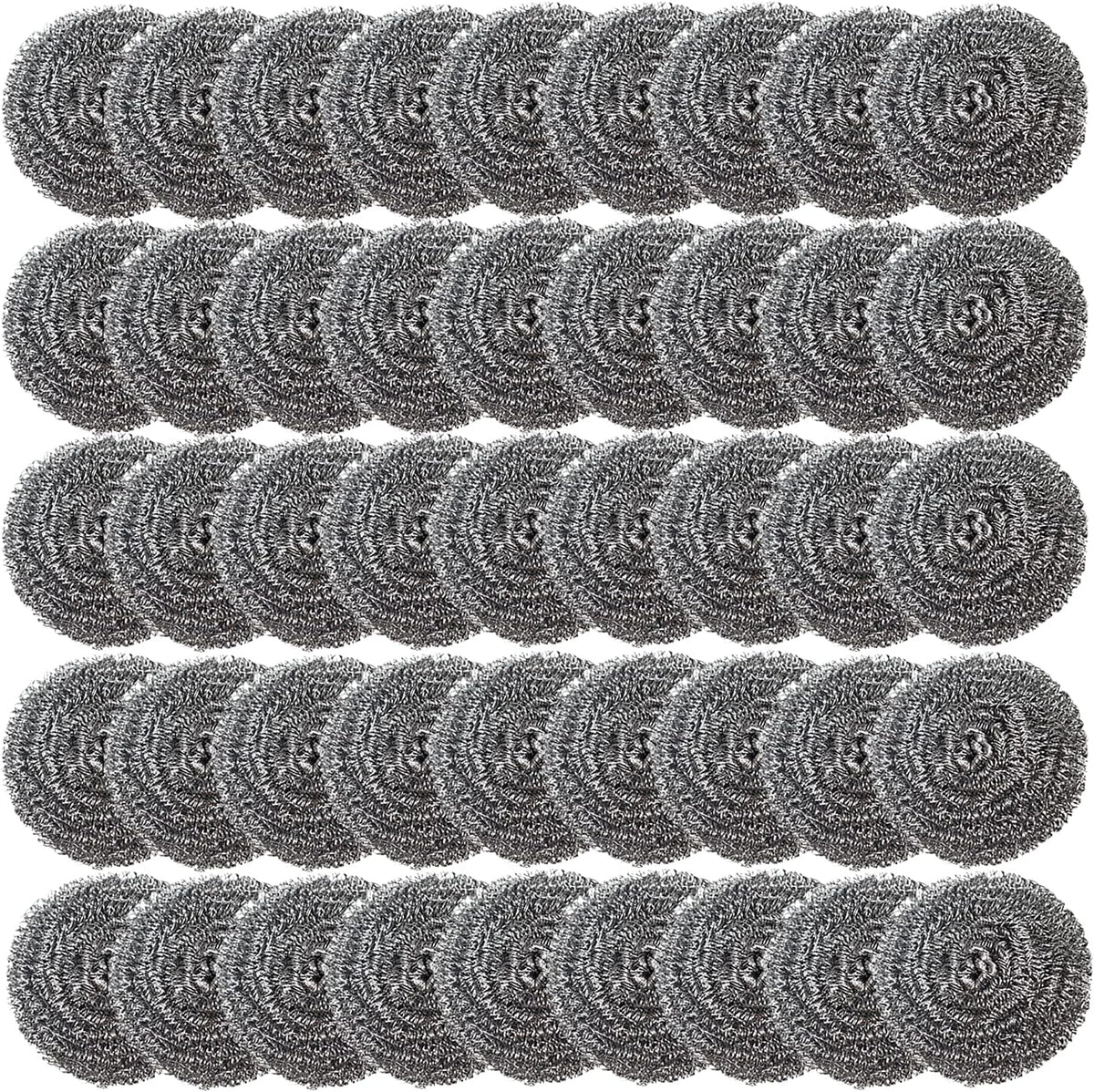 48 Pack Stainless Steel Scourers Sponges,Steel Wool scrubbers for stoves, pots, Cooker Hoods, etc. That are Difficult to Clean (48 Pack-Small 10 gram)
