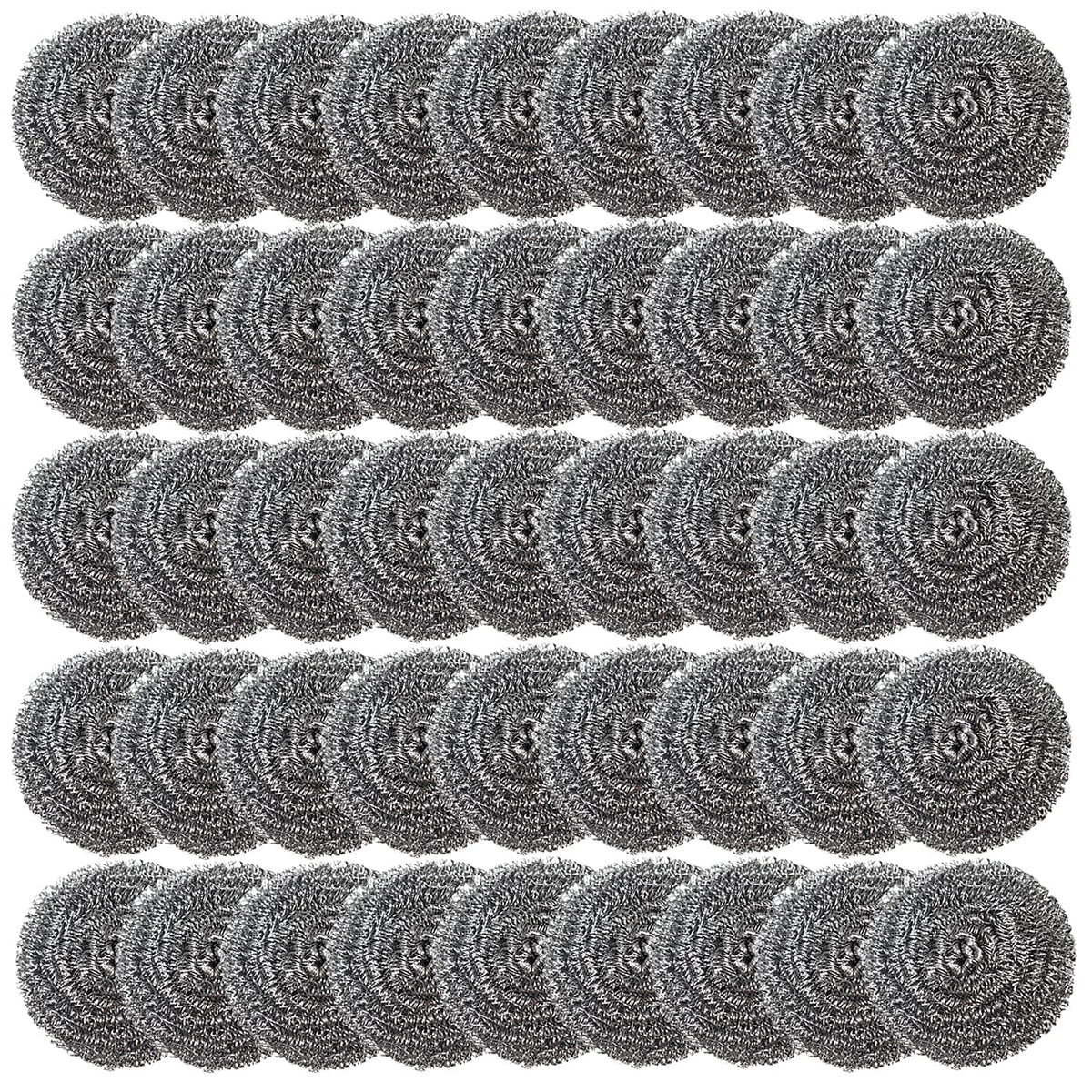 48 Pack Stainless Steel Scourers Sponges,Steel Wool scrubbers for stoves, pots, Cooker Hoods, etc. That are Difficult to Clean (48 Pack-Small 10 gram)